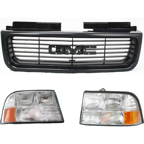 Headlight Kit For 1998-2005 GMC Jimmy Left & Right Side