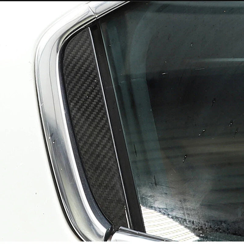 Maserati Ghibli 13-21 Real Carbon Fiber Extrior Door C Pillar Cover Trim