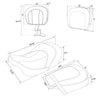 Harley CVO Street Glide Driver & Passenger Seat Pad Backrest (2009-2023)