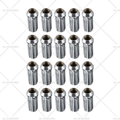 Holden Landcruiser VE 20 x Chrome Spline Wheel Nuts (2006-2016)