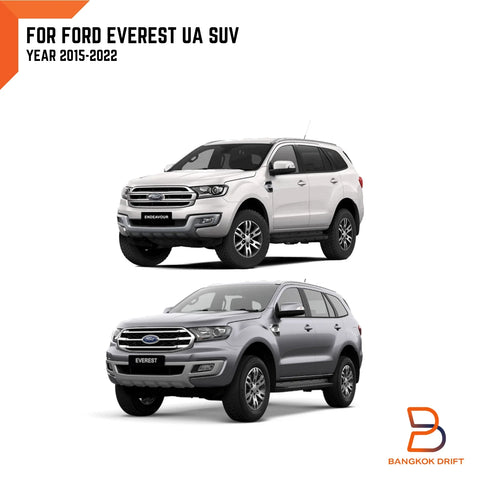 Ford Everest 4x Black Door Step Protectors Sill Scuff Plates (15-22)