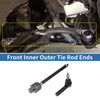 Dodge Dakota (2000-2004) 4WD 4pcs Front Inner Outer Tie Rod Ends