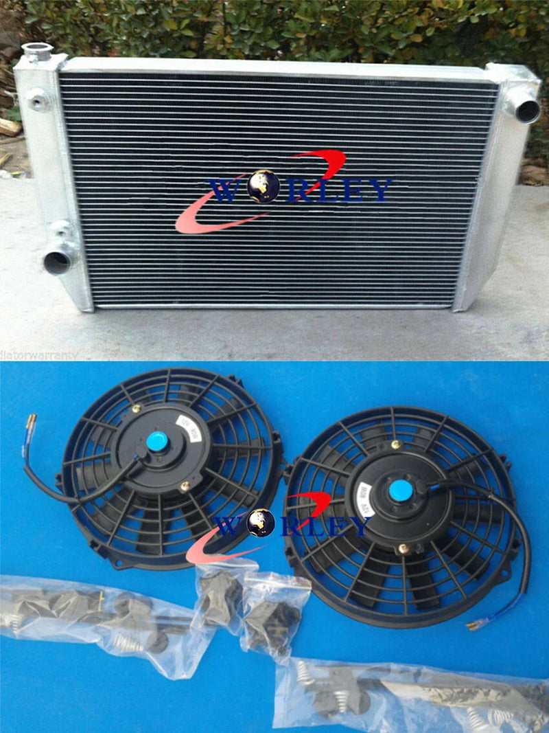 Falcon V8 6cyl XC XD XE XF 5 Row Radiator + Shroud + Fans (1972-1985)