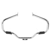 Harley Softail Chrome/Black Mustache Highway Engine Guard Crash Bar (00-17)