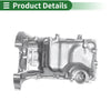 Honda Civic 2006-2015 Aluminum Silver Tone 1 x Piece Engine Oil Pan