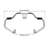 Indian Chieftain Chrome/Black Mustache Engine Guard Crash Bar (2014-2025)