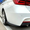 BMW F30 M Sport 2 x Carbon Fiber Look Rear Bumper Side Splitters (2013-2019)