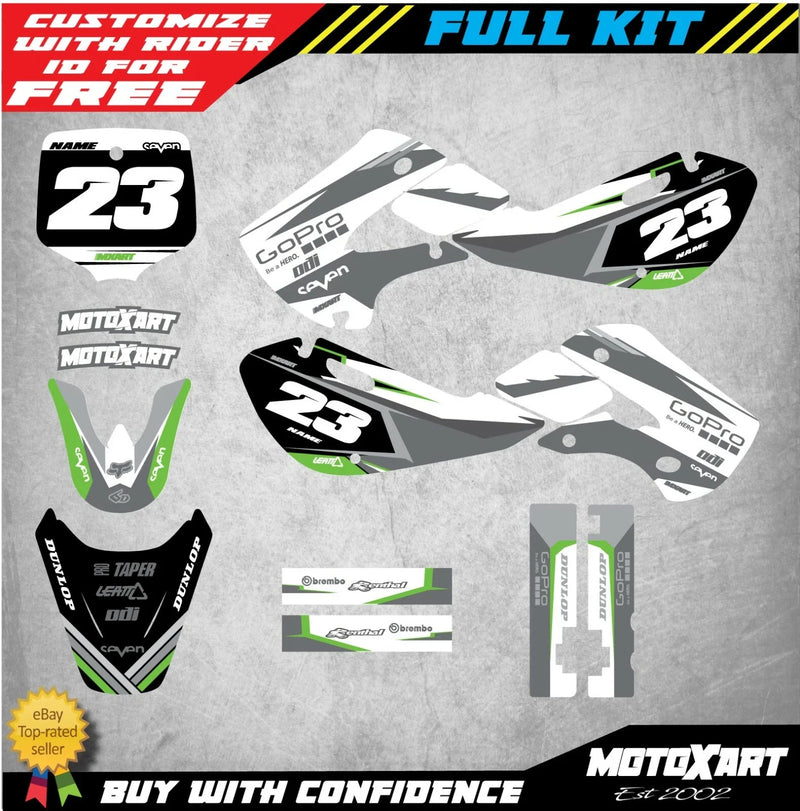 Kawasaki KX 65 (2000-2020) Decals Custom Graphics Kit SHADES