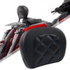 Harley Street Glide FLHX FLHXS Black Rear Sissy Bar Backrest Pad (2006-2023)