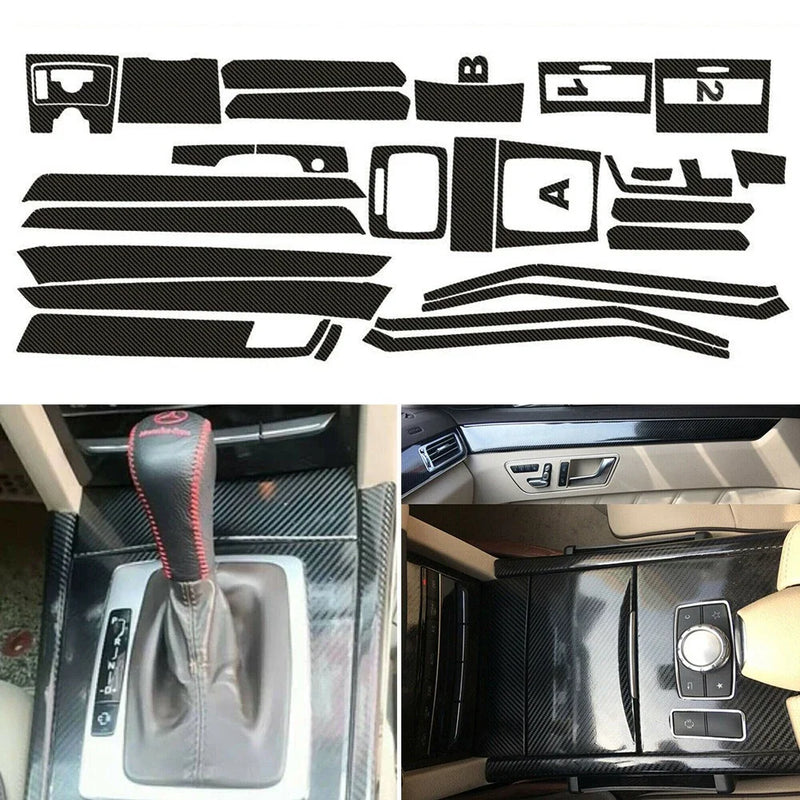 Mercedes E-Class W212 1 x Carbon Fiber Interior Trim Decals (2009–2016)