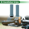 Motorcycle TPU Gray Blue Square 7/8" 22mm Hand Grips