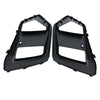 Ford Focus RS (2016-2018) 2x Matte Black Front Bumper Fog Light Covers