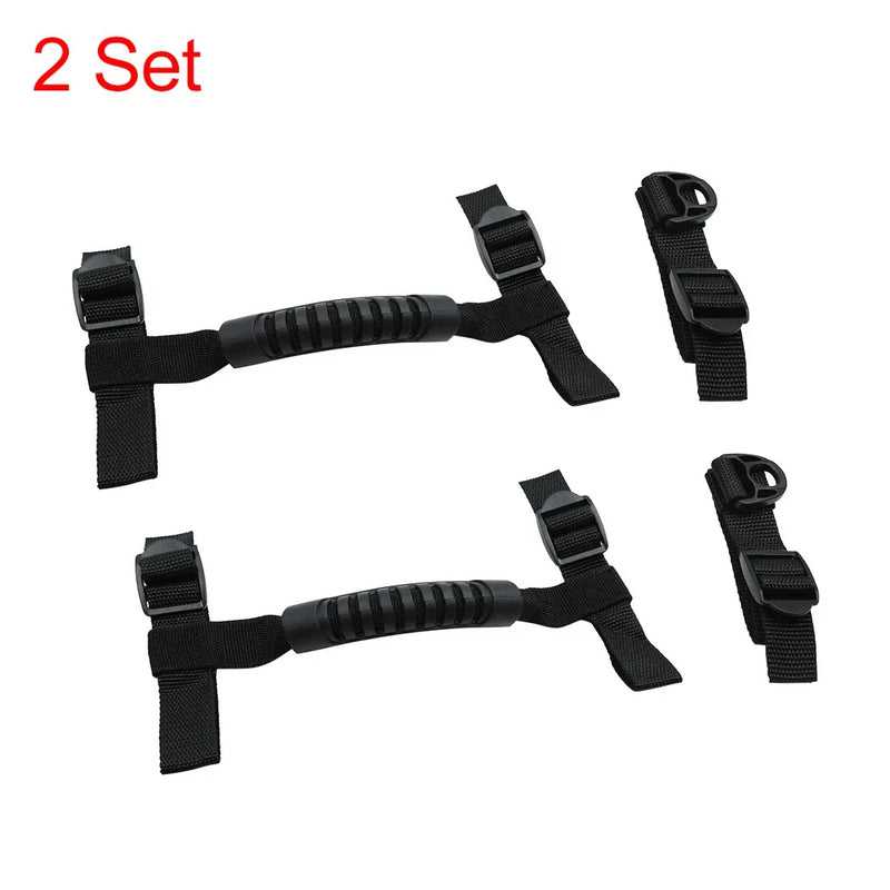 Jeep Wrangler 2 x Car Roll Bar Grab Handles with Buckle (2007-2023)