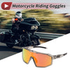 Motorcycle Motorcycle Riding Goggles Red Lens Clear Gray Frame UV400