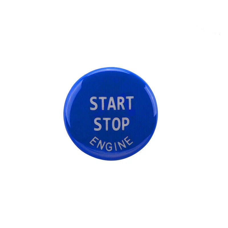 BMW 3 5 Series E90 E60 X5 Engine Start Stop Push Button Cover Blue (2006-2013)