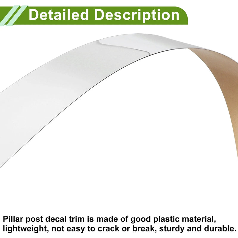 Chevy Malibu 6 x Pillar Window Trim Silver Tone (2008-2012)