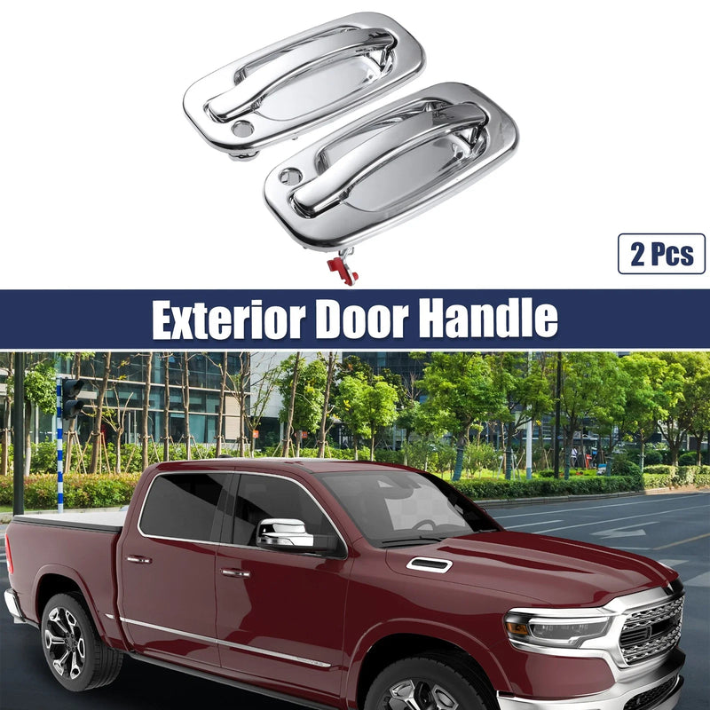 Chevrolet Silver Tone 2x Front Left and Right Exterior Door Handles