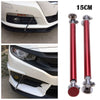 15CM Red Universal Car Front Bumper Lip Splitter Tie Bar Support