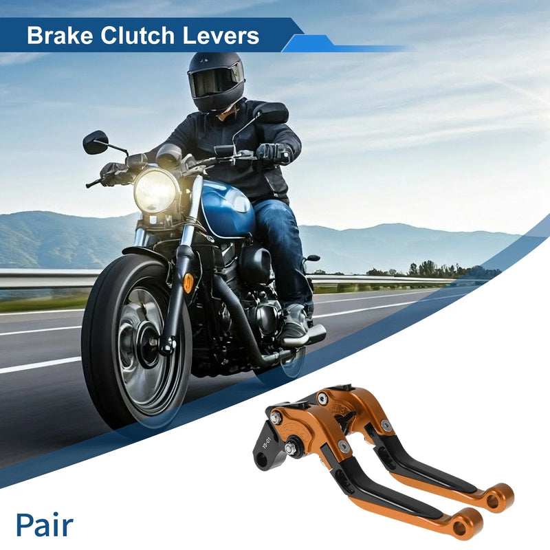 Honda X11 1999-2002 - Orange & Black Adjustable Brake Clutch Levers