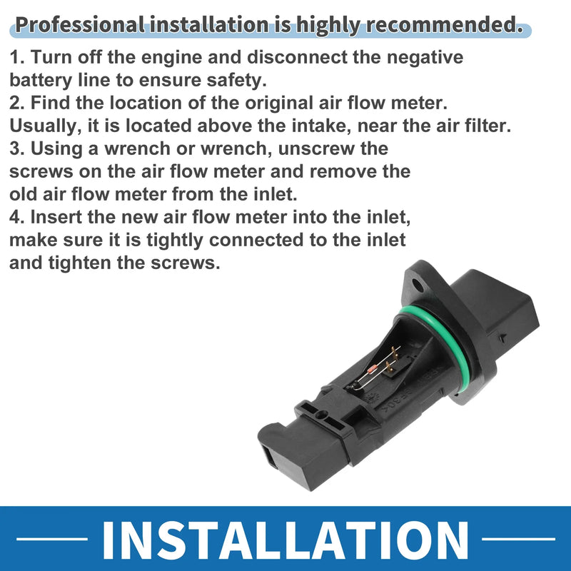 BMW E46 E39 E38 Plastic Black Mass Air Flow Sensor