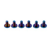Bike Motor - Blue 6 x M6x25mm Titanium Alloy Torx Head Bolts