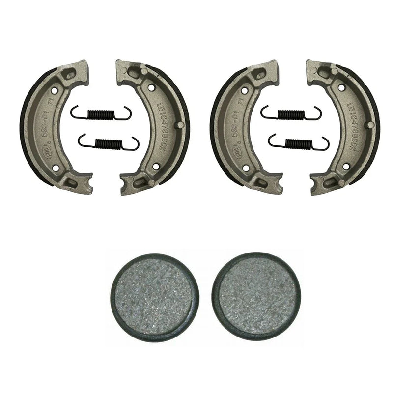 Yamaha Moto-4 200 2 x Front Brake Shoes & Rear Brake Pads (1985–1989)