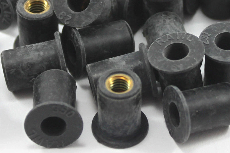Yamaha Fairing & Front Windscreen 10 x M5 Rubber Nuts
