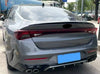Kia K5 Glossy Black Rear Trunk Spoiler Wing Cover Trim (2021-2024)