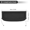Ford Fiesta (2018-2022) Black Rear Parcel Shelf Boot Load Cover