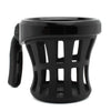 Universal Black Motorcycle Handlebar Cup Holder with Mesh Basket