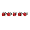 AC 125V 3A 5 x 16mm Red Round Cap Push Button Switch