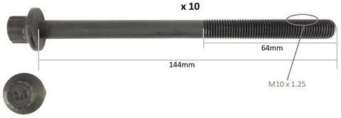 Mazda 3 BK / BL CYLINDER HEAD BOLT SET (2004–2009)