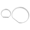 BMW 3 Series E46 Silver Speedometer Rings Cover Set (2000-2006)