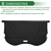 Ford Kuga 2013-2019 Black Canvas Cargo Cover