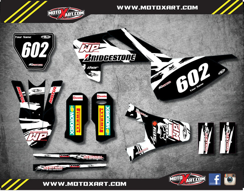 All Models Husqvarna TC FC MX Motocross Graphics Kit (2016-2017)