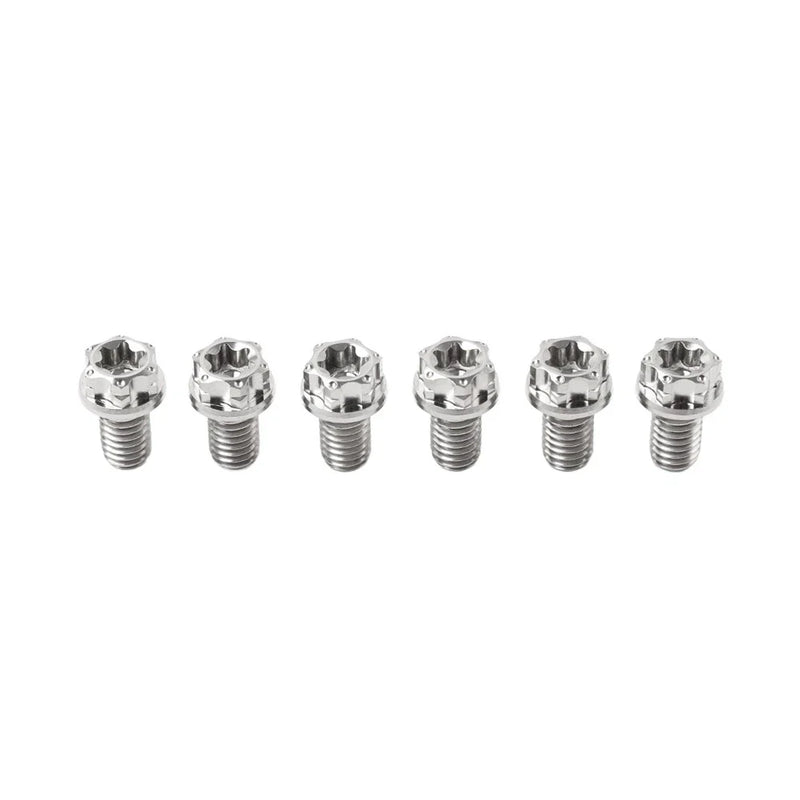 Motorcycle Bike 6 x Titanium Bolts Torx Head Flange Screws M10x35mm