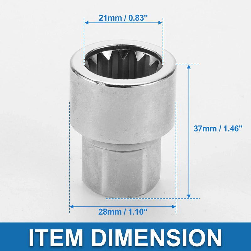 Porsche Wheel Lock Lugnut 3/4" Anti-theft Key Socket