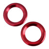 Honda Civic Red Front Door Stereo Speaker Trim Covers (2016-2019)