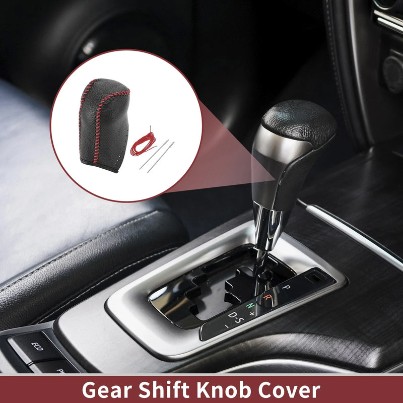 Toyota Corolla 1 Pc Gear Shift Knob Cover Red Faux Leather (2014–2018)
