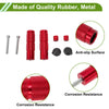 Motorcycle FootPegs 3.5" Red Pedal 1x Set 2x Screws 2x Nuts 2x Washers