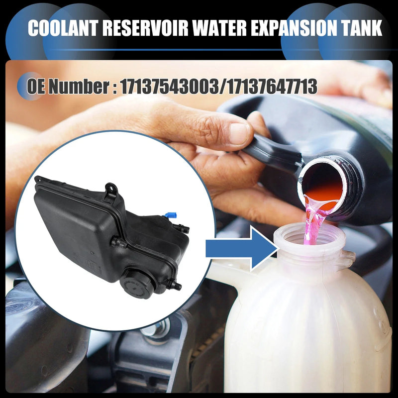 BMW 760i 1 x Coolant Expansion Overflow Tank with Cap