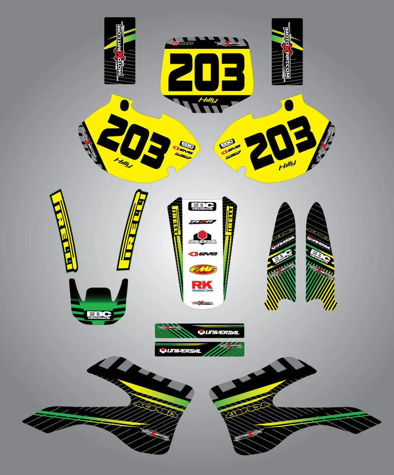 Kawasaki KX125 Custom Graphic Kit (1994-1998)