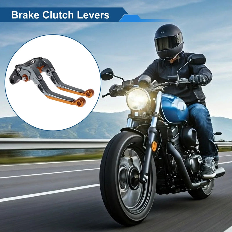 Honda X11 (1999-2002) - Titanium Orange Adjustable Brake Clutch Levers