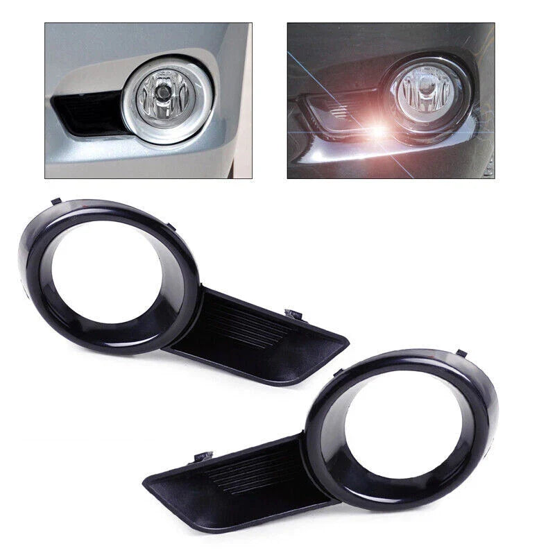 Toyota Highlander 2 x Front Bumper Fog Light Lamps Covers (2008-2010)