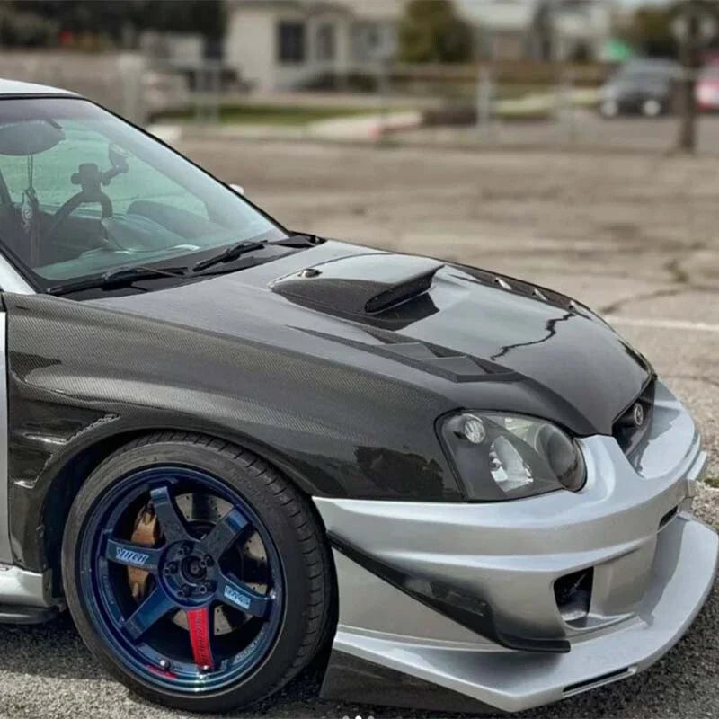 Subaru Impreza WRX STI Sedan 2004-2005 Real Carbon Fiber Fenders Vent Wings
