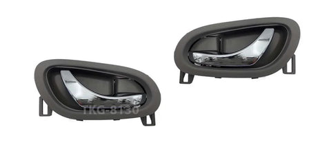 Nissan Navara NP300 D23 2 x Inner Door Handles Gray Chrome (2015-2023)
