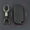 Jeep Dodge Chrysler Carbon Fiber Key Fob Chain Accessories Cover Case Ring