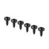 Fastening 6 x Black Titanium M5x15mm Torx Head Self Tapping Screws