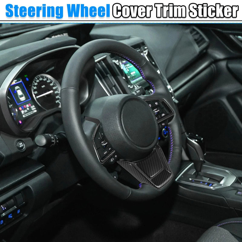 Subaru Forester Ascent Black Inner Steering Wheel Cover Trim Set (2019-2021)