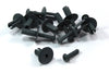 Voiture Pare-Choc Panneau Intérieur 10x / Gris Plastique m8 8x19mm / Vis